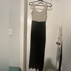 black and white dress